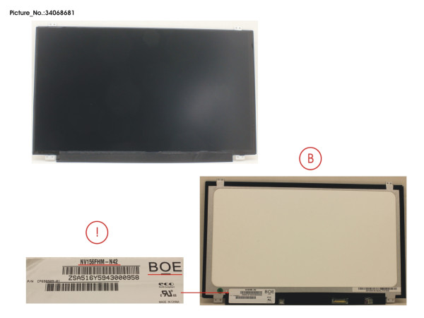 LCD PANEL BOE AG,NV156FHM-N42V8(EDP,FHD)