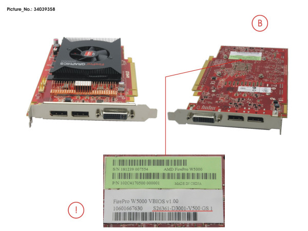 VGA AMD FIREPRO W5000 2GB PCI-E X16