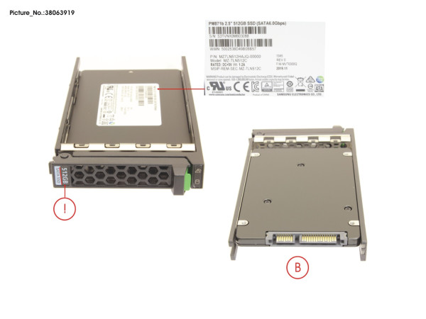 SSD SATA 6G 512GB MLC RI SFF