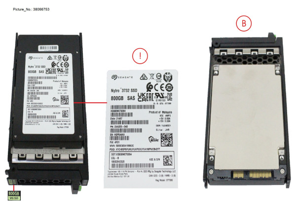 SSD SAS 12G WI 800GB SED IN SFF SLIM