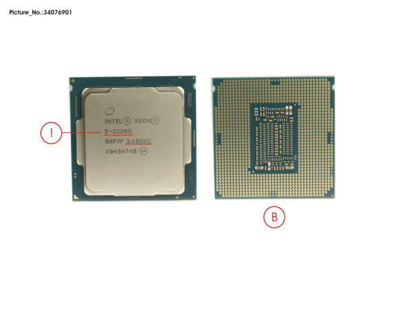 CPU XEON E-2226G 3,4GHZ 80W