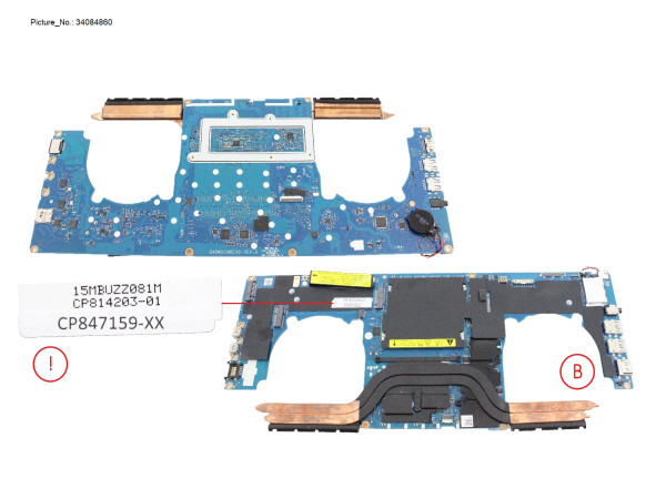 MB ASSY I7 1165 G7 - NVIDIA T500 [PRVD]