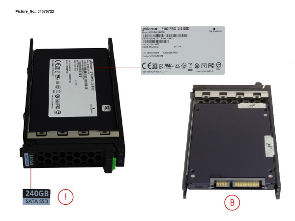 SSD SATA 6G 240GB READ-INT. 2.5' H-P EP