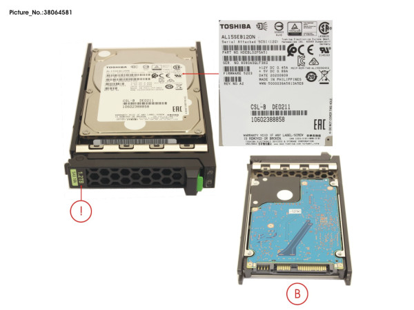 HD SAS 12G 1.2TB 10K SFF 512N HP EP