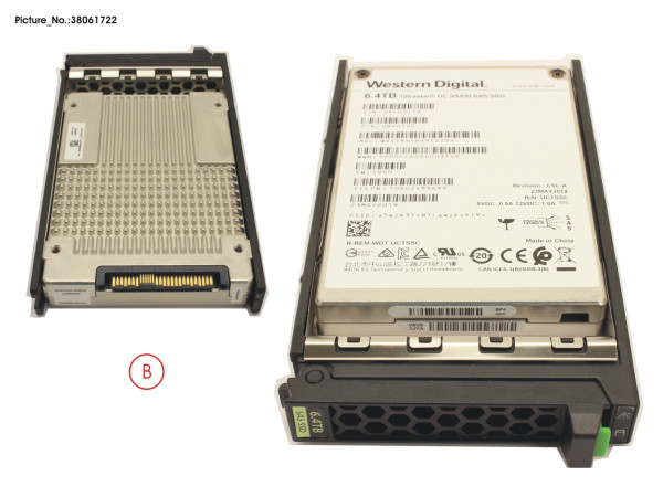 SSD SAS 12G 6.4TB MIXED-USE 2.5' H-P EP