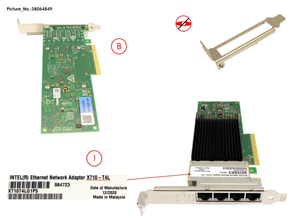 PLAN EP X710-T4L 4X 10GBASE-T PCIE