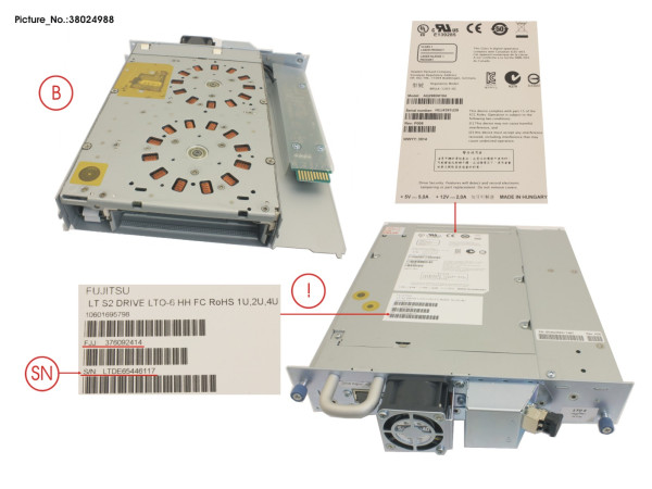 ET LT S2 DRIVE FC LTO-6 HH E-TEIL