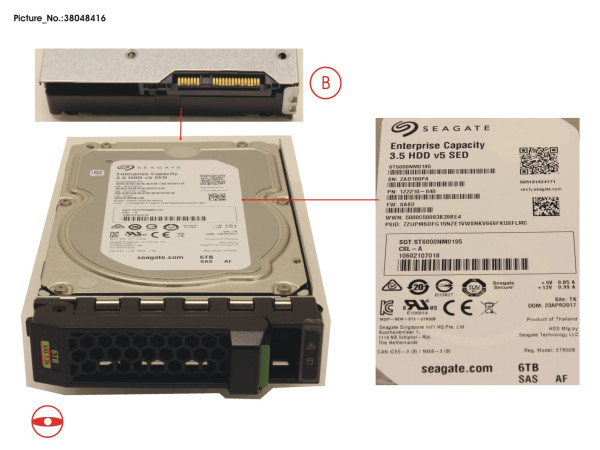 HD SAS 12G 6TB 7.2K 512E SED H-PL 3.5'