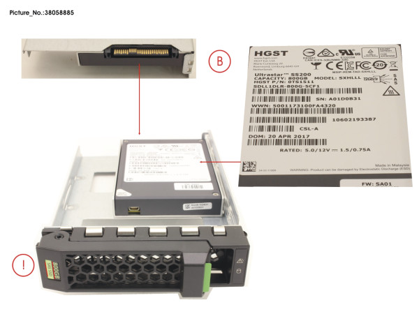 SSD SAS 12G 800GB MIXED-USE 3.5' H-P EP