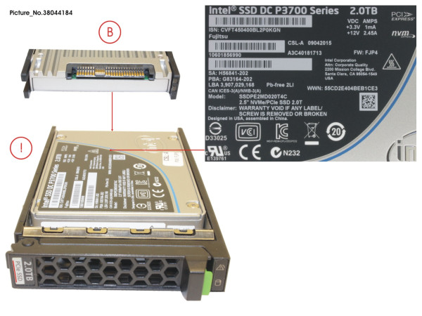 SSD PCIE3 2TB MAIN 2.5' H-P EP