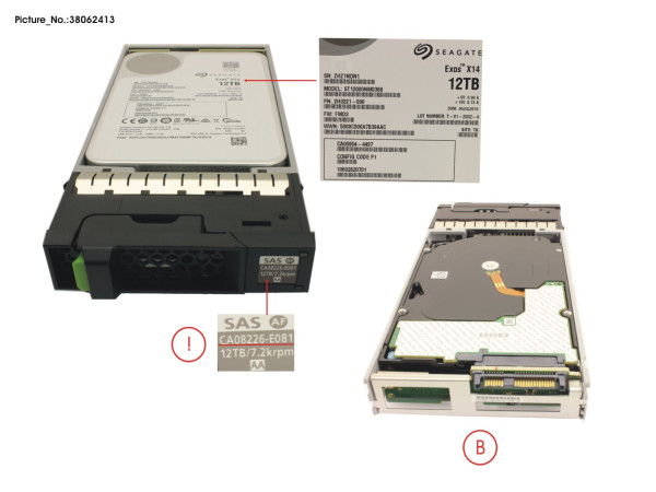 DX FIPS NLSAS HD DRIVE 3.5" 12TB 7.2K