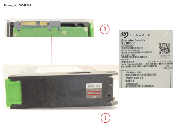 DX HDDE HD NLSAS 2TB 7.2 3.5 X1