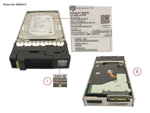 DX FIPS NLSAS HD DRIVE 3.5" 8TB 7.2K