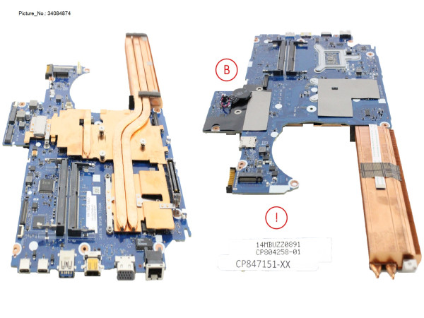 M/B Assy T2000 + Core i7-10850H (PRVD)