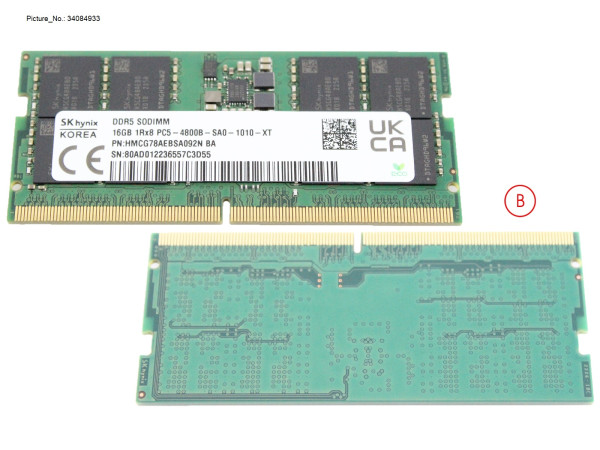 MEMORY 16GB DDR5 4800MHZ SK HYNIX