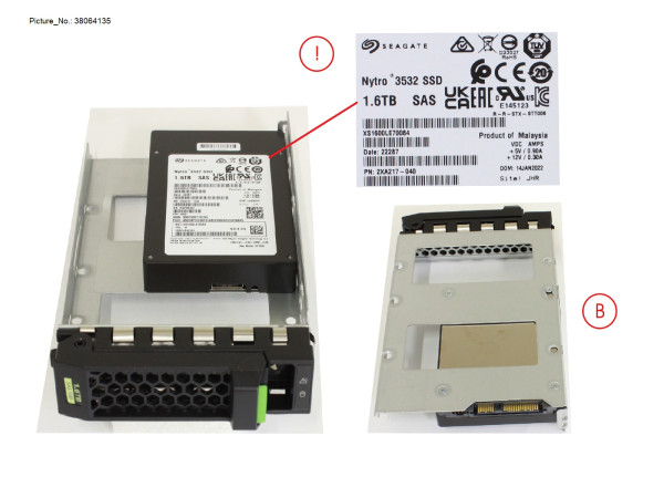 SSD SAS 12G MU 1.6TB IN LFF SLIM