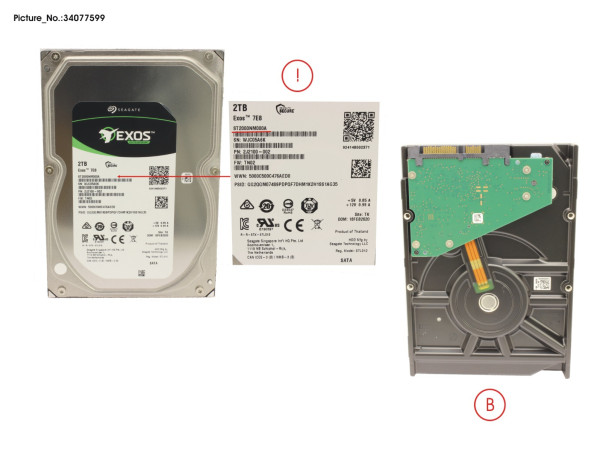 HDD 2TB BC-SATA S3 7.2K 3.5'