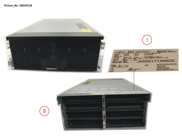 DX S4 HD-DE 1/200 ENCL WO PSU,IOM,FEM12G