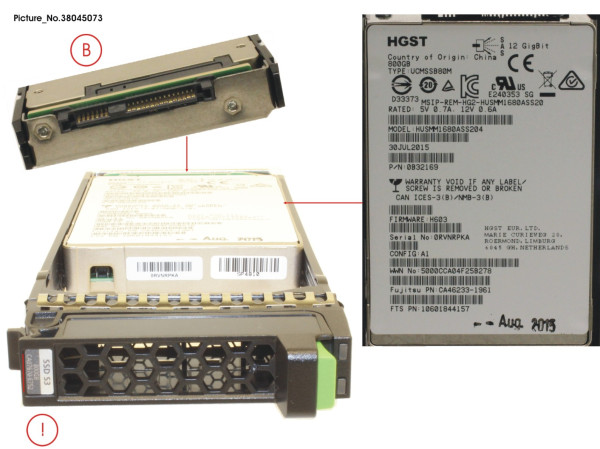 DX S3 MLC SSD 2.5' 800GB SAS3
