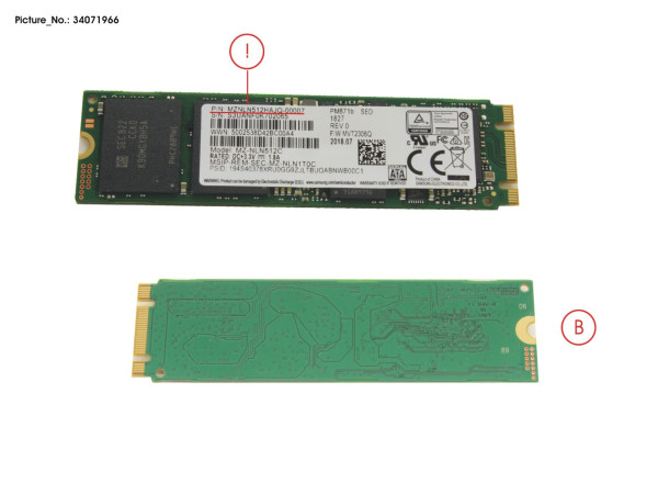 SSD S3 M.2 2280 PM871B 512GB(OPAL)