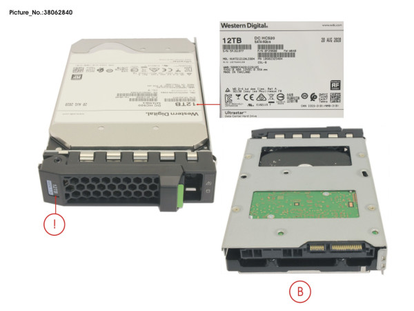 HD SATA 6G 12TB 7.2K 512E HOT PL 3.5' BC