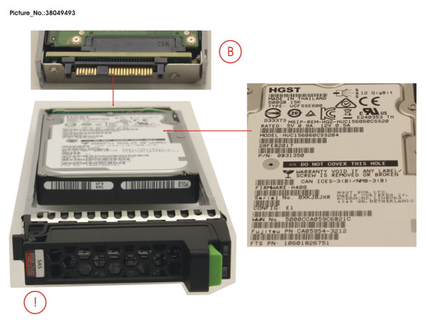 DX S4 HD DRIVE 2.5' 600GB 15K