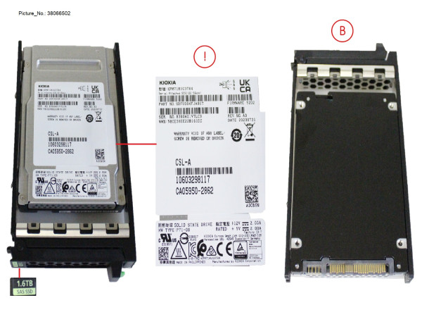 SSD SAS 24G WI 1.6TB IN SFF SLIM