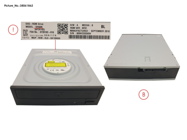 SATA DVD-ROM HH BL