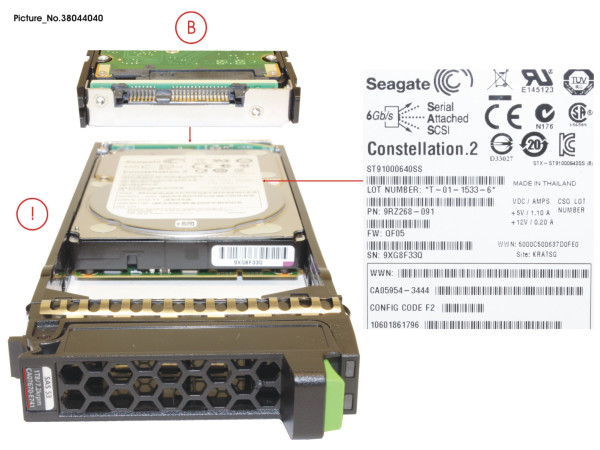 DX S3 HD DRIVE 2.5' 1.0TB 7.2KRPM X1