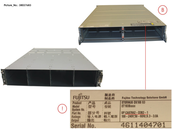 DX100 S3 CONTROLLER ENCL. 3,5 WO PSU/CM