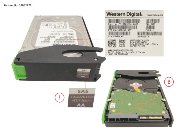 DX S3/S4 HDDE HD DRIVE 4TB 7.2K