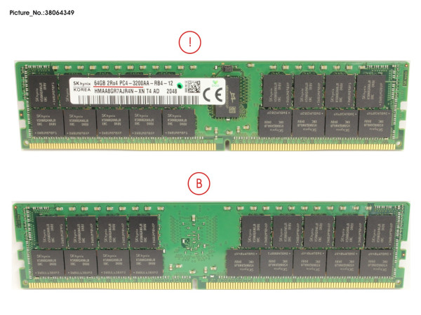 DDR4 3200 RDIMM 2RX4 64GB