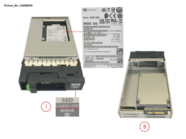 DX S5 SSD SAS 3.5" 800GB 12G