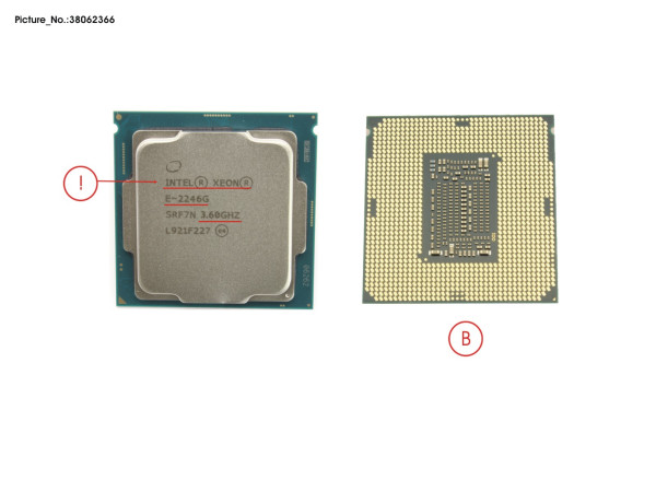 CPU XEON E-2246G 3.6GHZ 80W