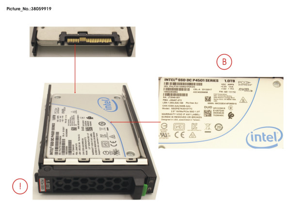 SSD PCIE3 1TB READ-INT. 2.5' H-P LP