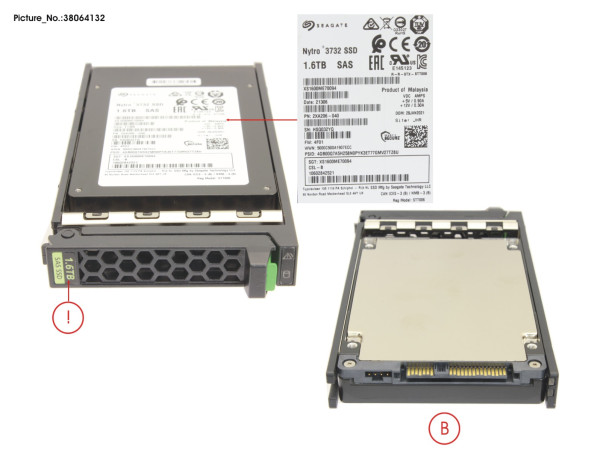 SSD SAS 12G WI 1.6TB SED IN SFF SLIM