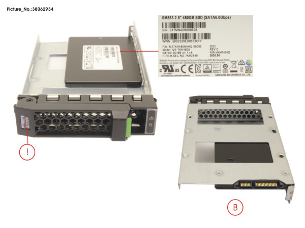 SSD SATA 6G 480GB MIXED-USE 3.5' H-P EP