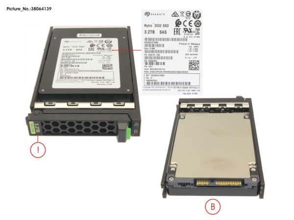 SSD SAS 12G MU 3.2TB IN SFF SLIM