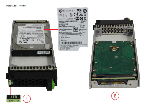 JX40 S2 2.5 HD SAS 1TB 7K2 12G 512E