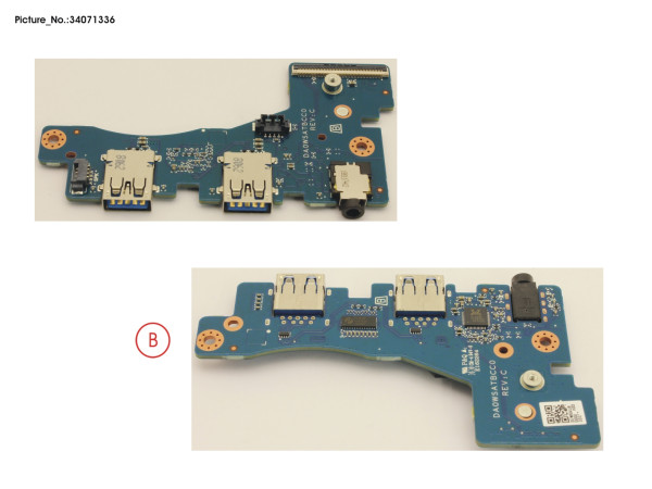 SUB BOARD, USB/AUDIO