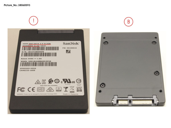 SSD S3 512GB 2.5 SATA (7MM)