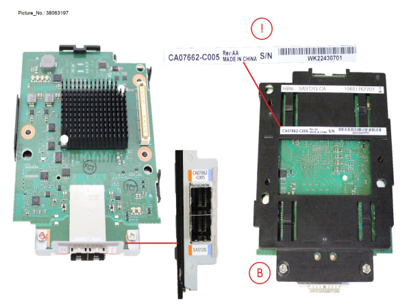 DX ENTRY CA SAS12G 2PORT