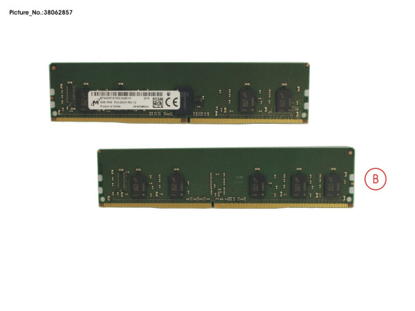 8GB (1X8GB) 1RX8 DDR4-2933 R ECC