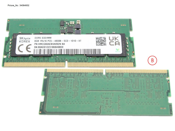 MEMORY 8GB DDR5 4800MHZ SK HYNIX