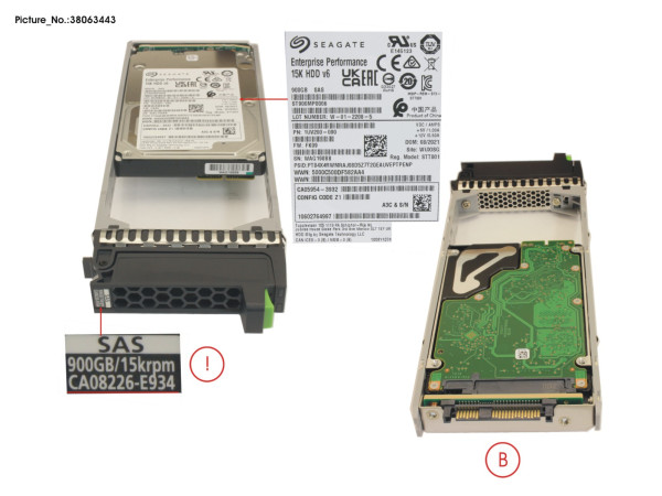 DX S3/S4 HD DRIVE 2.5" 900GB 15K