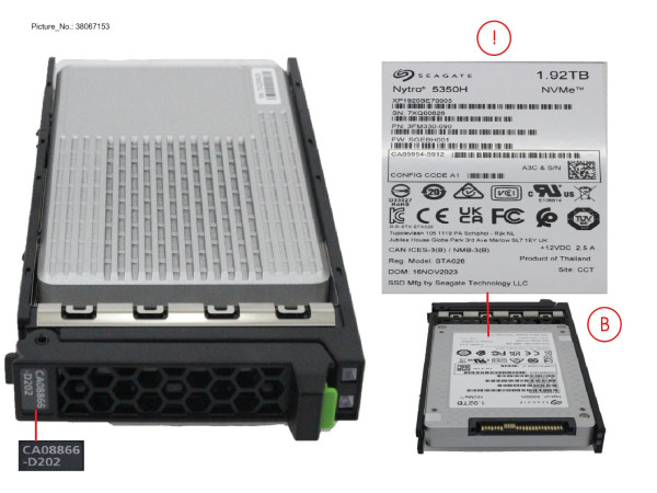 BUD 1.92TB FOR DX8900S6