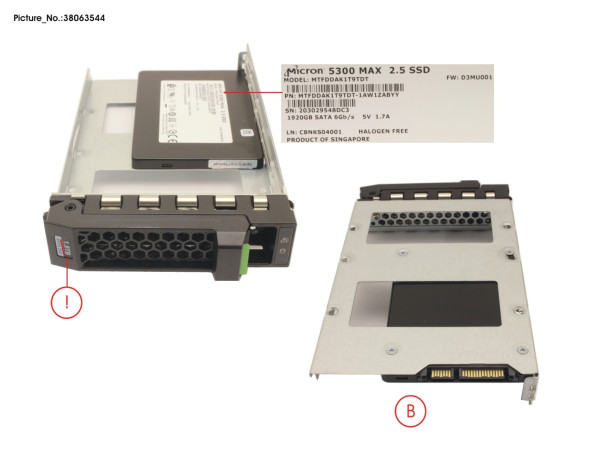 SSD SATA 6G 1.92TB MU SFF IN LFF SLIM