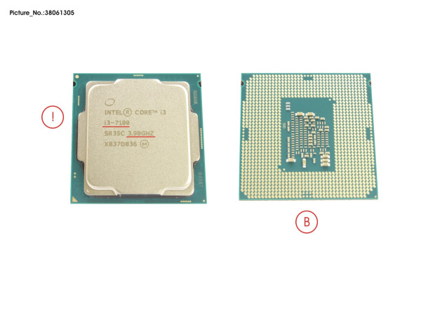 CPU CORE I3-7100 3.9GHZ 51W