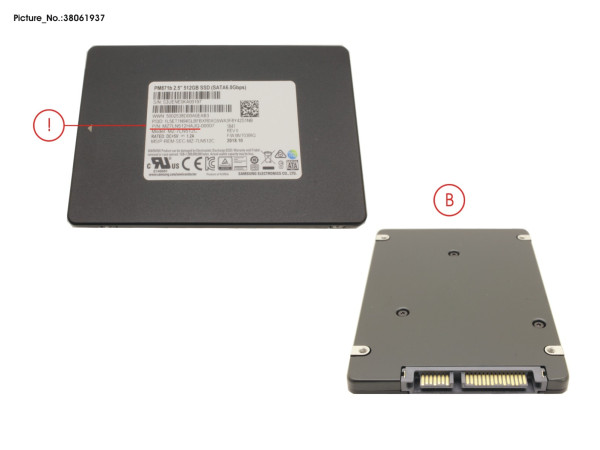 SSD S3 512GB 2.5 SATA/UGS(FDE) (7MM)