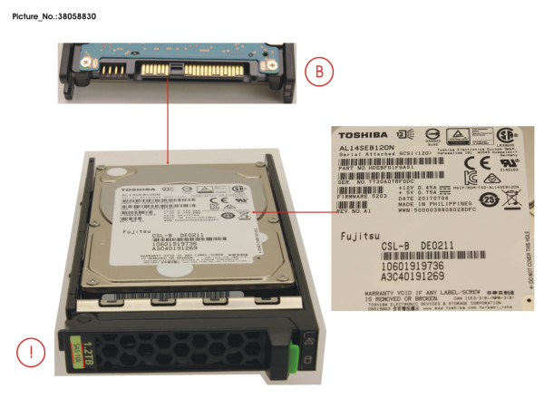 HD SAS 12G 1.2TB 10K 512N HOT PL 2.5' EP